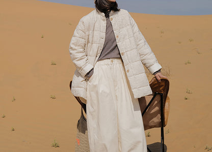 edoa Reversible Linen Down Jacket