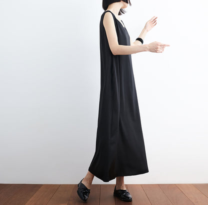 edoa Heavy Weight Mulberry Silk Sleeveless Dress