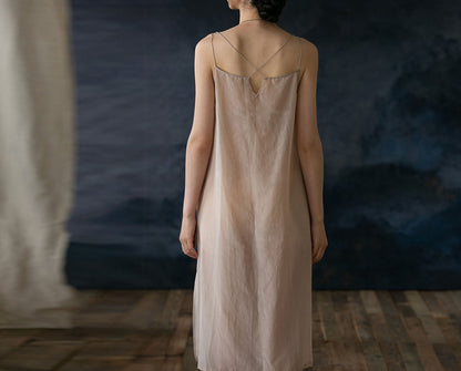 edoa Silk Cotton Blend Slip Dress