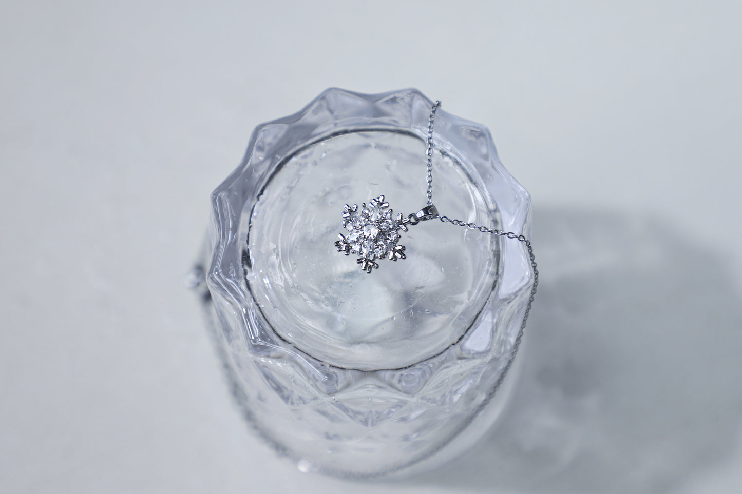 edoa Winter Frost Snowflake Necklace