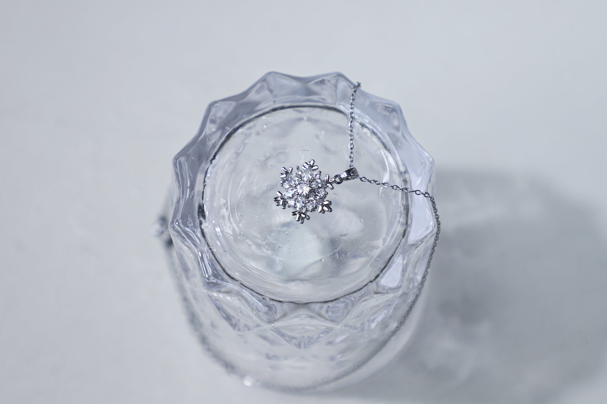 edoa Winter Frost Snowflake Necklace