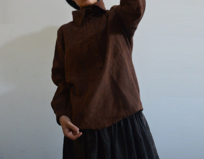 Yarn Dyed Linen Blouse bl0079 A355