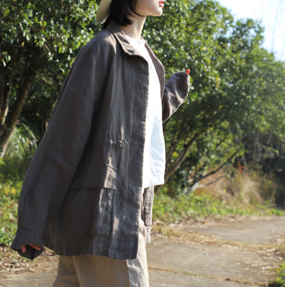 edoa Linen Safari Photographer Jacket