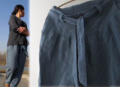 Eco Friendly Boyfriend Ramie Blend Trousers pa0181 177