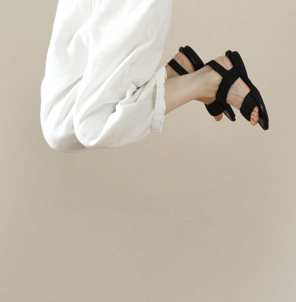 edoa Tapered Boyfriend Linen Pants
