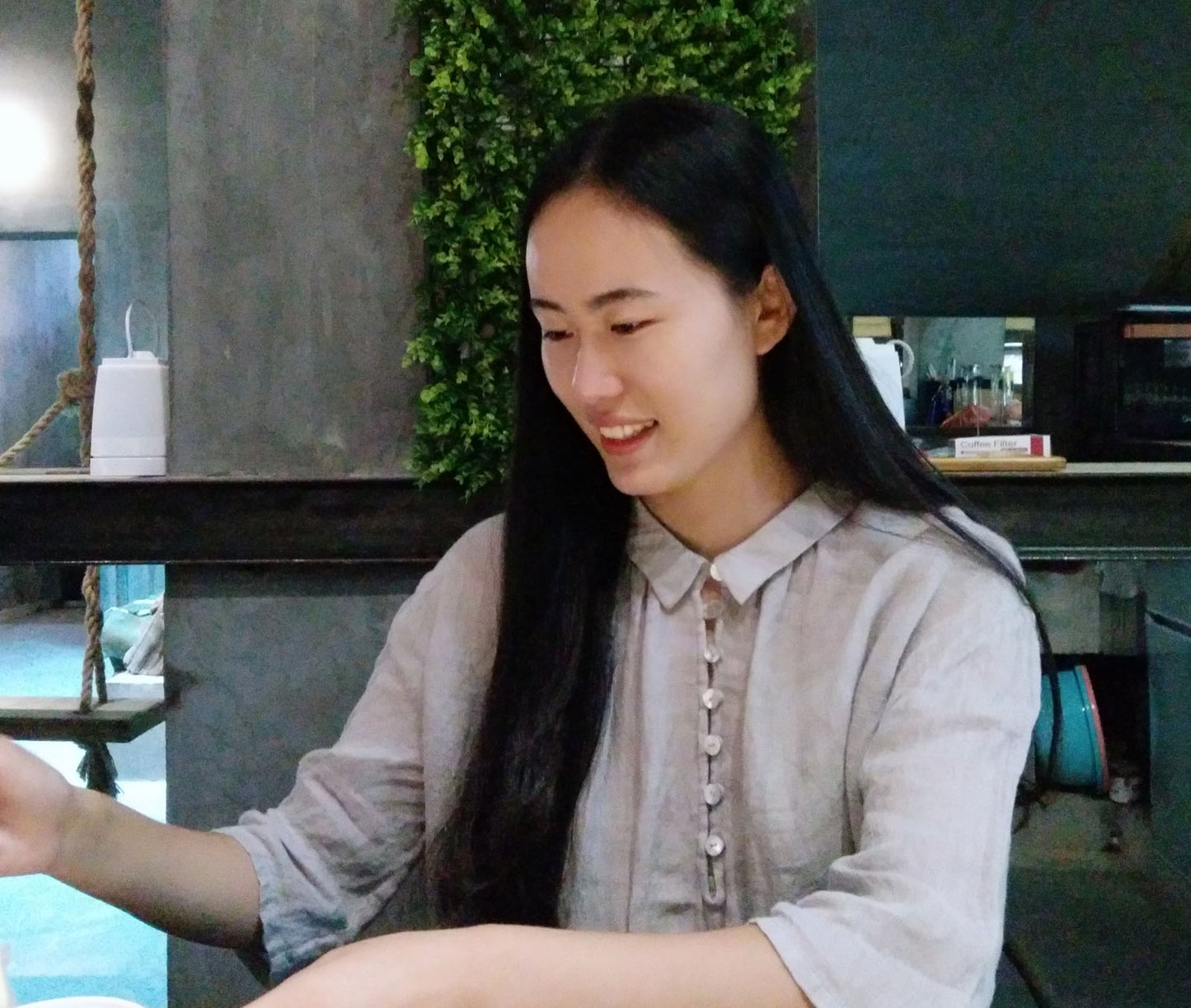 edoa Linen Gauze Tunic Top