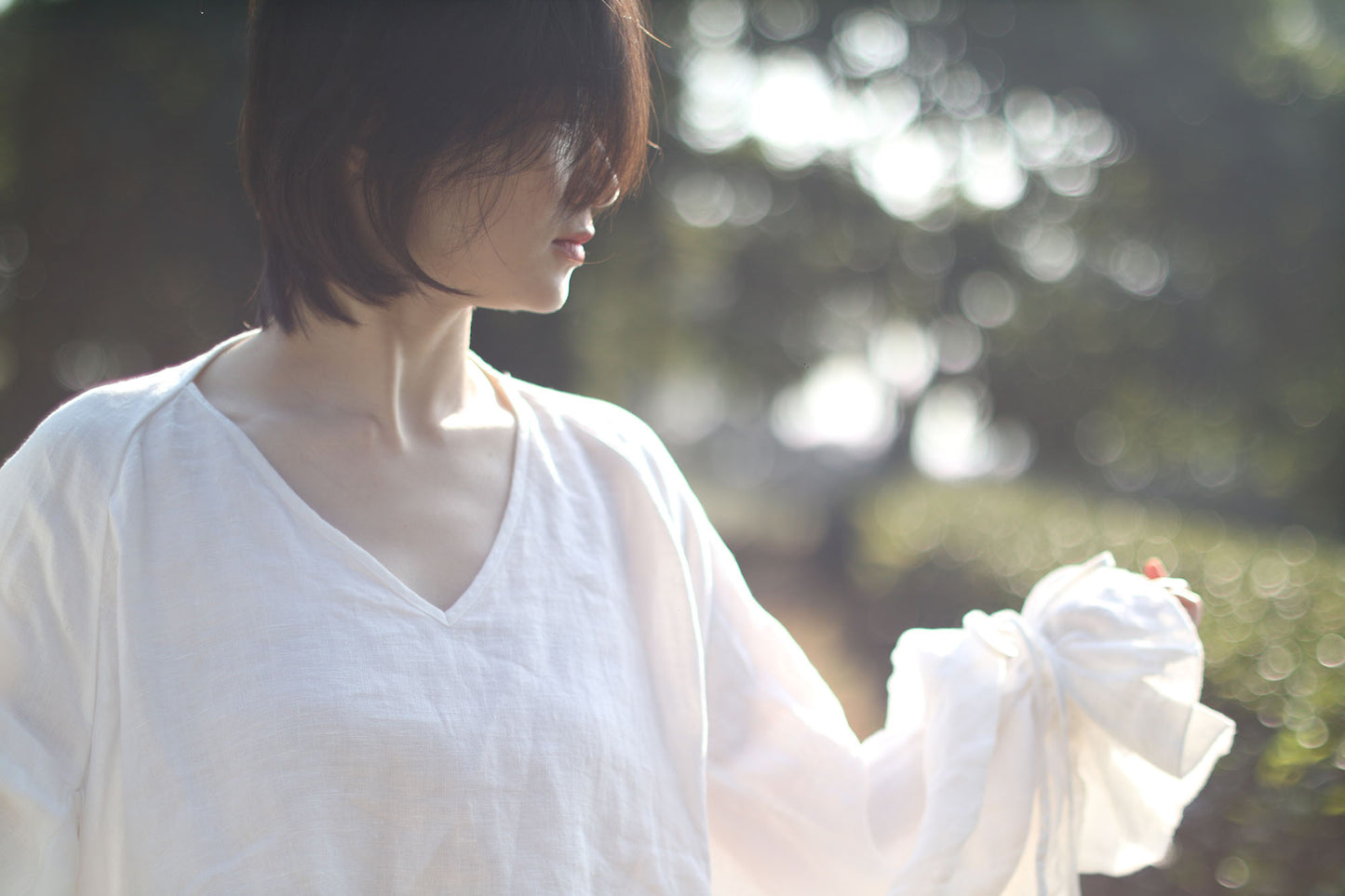 edoa White 18th Century Linen Pirate Shirt