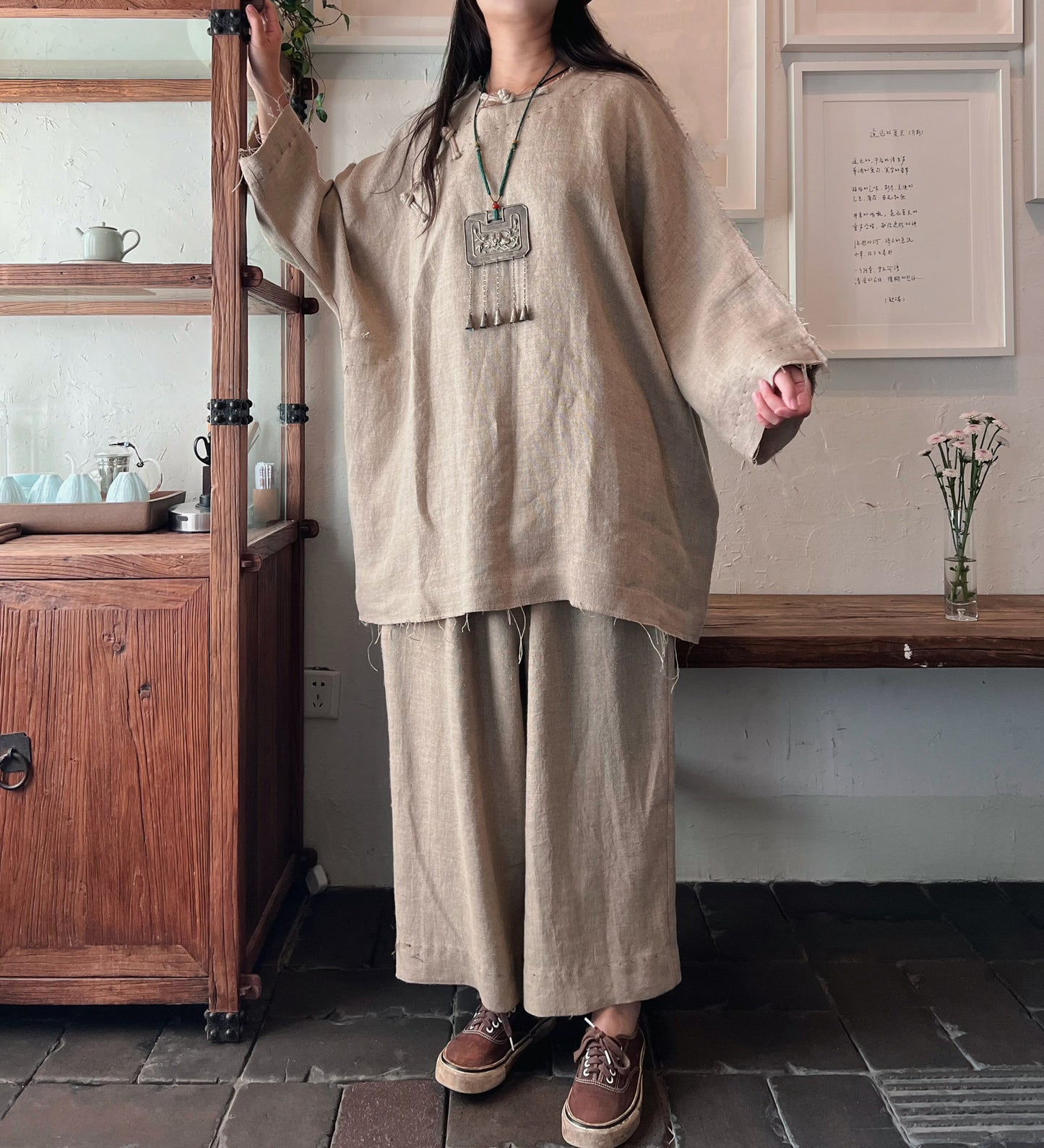 Flax Linen Meditation Co-ord Set N215