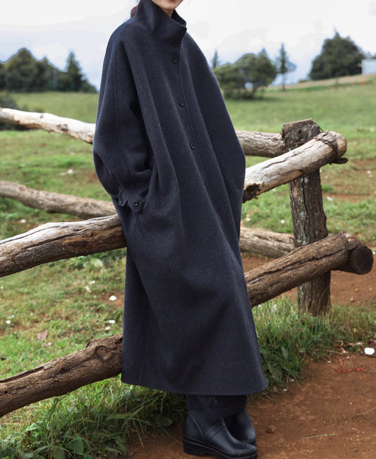 edoa Premium Double Faced Alpaca Oversized Coat