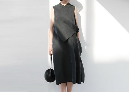 edoa Mud Silk Qipao Dress