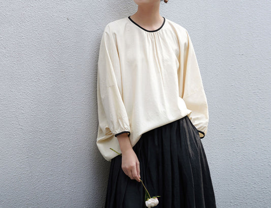 edoa Dupioni Tussah Silk Pullover Blouse