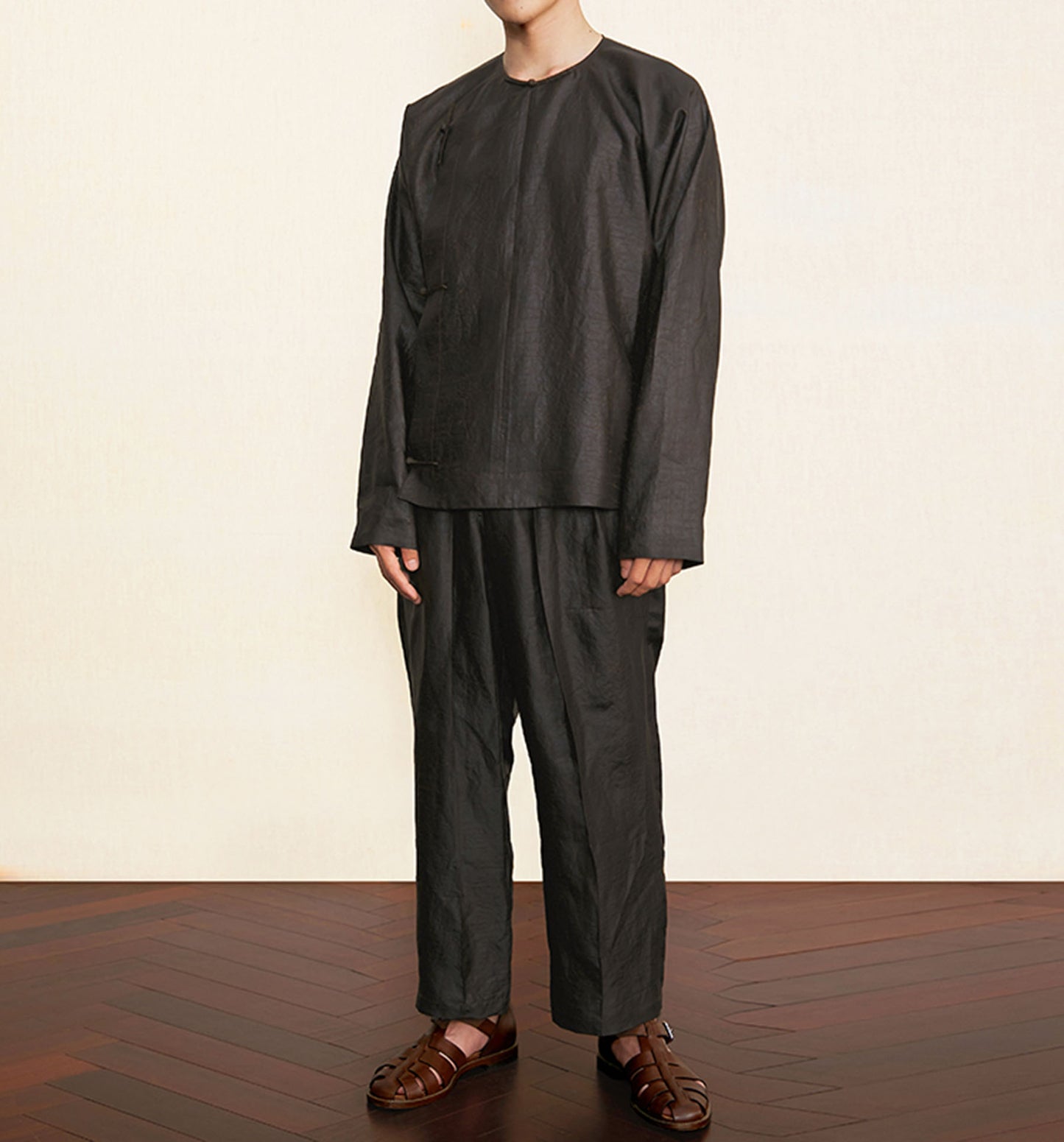 edoa Chinese Mud Silk Cheongsam Top