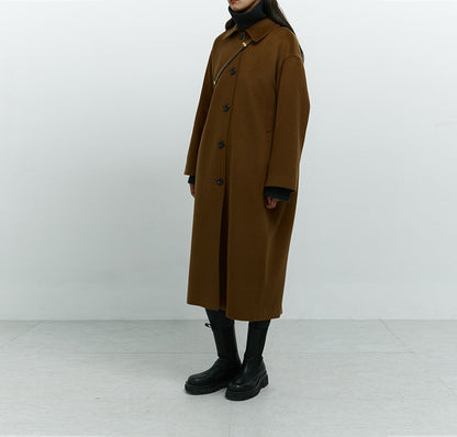 edoa Classic Wool Oversized Cocoon Coat