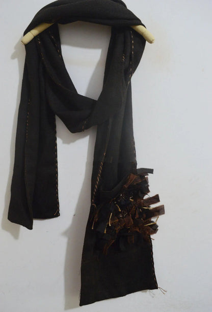 edoa Mud Tussah Silk Scarf 
