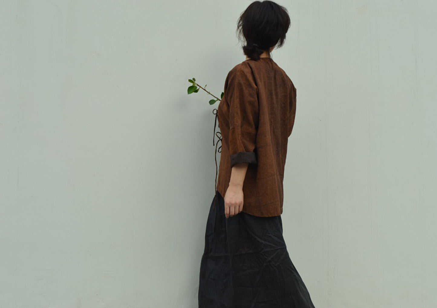edoa Cracked Mud Silk Summer Jacket