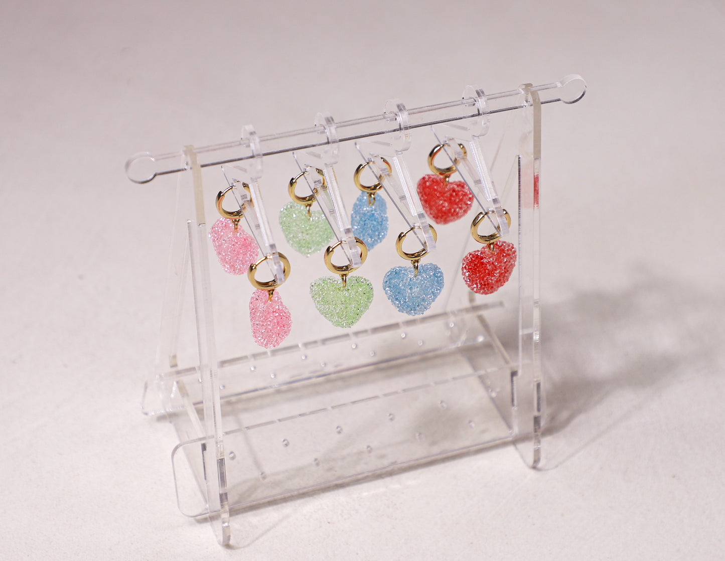 edoa Dopamine Sugar Heart Candy Earrings