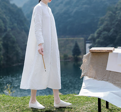 edoa Linen Modern A-line Cheongsam