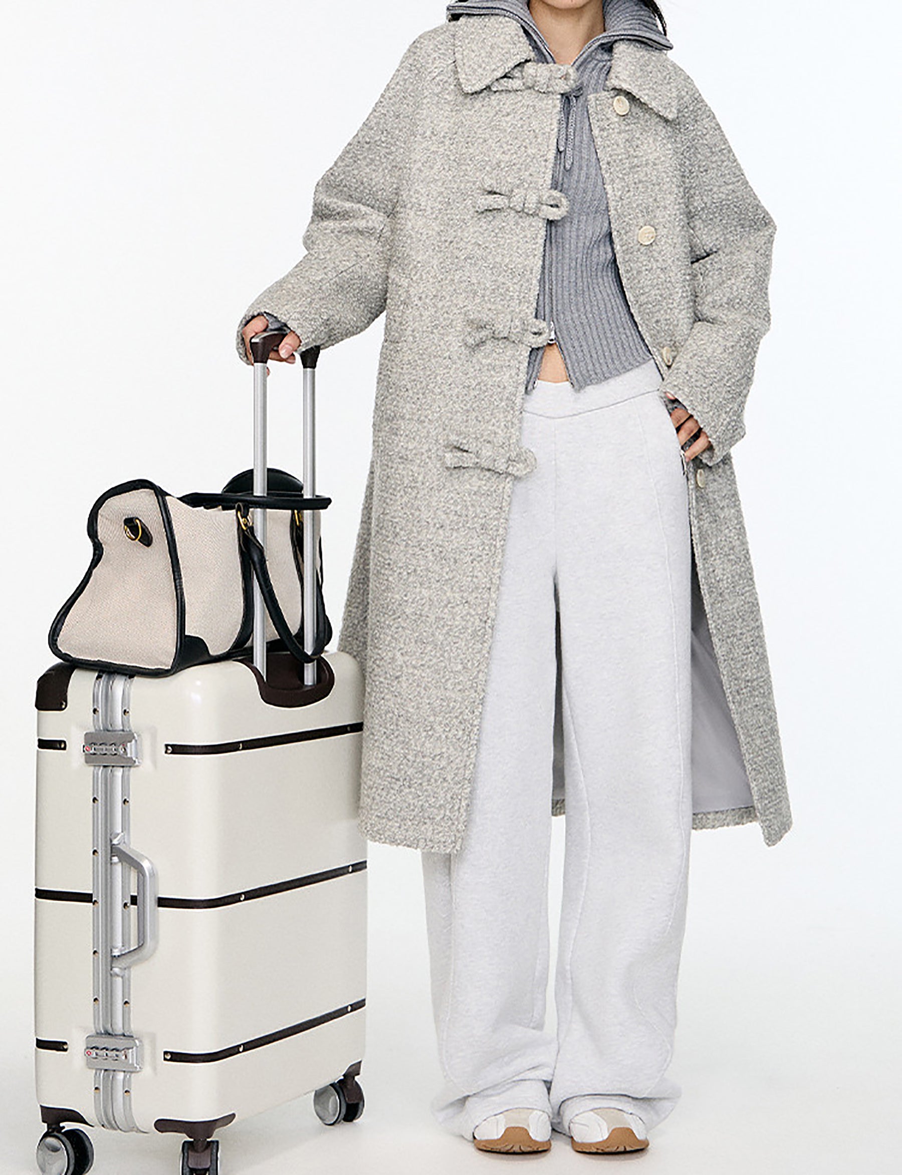 edoa Wool Bouclé Travel Coat