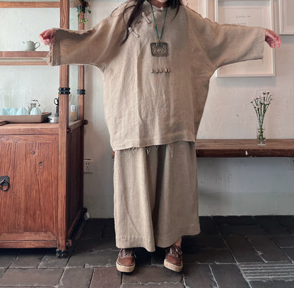 Flax Linen Meditation Co-ord Set N215