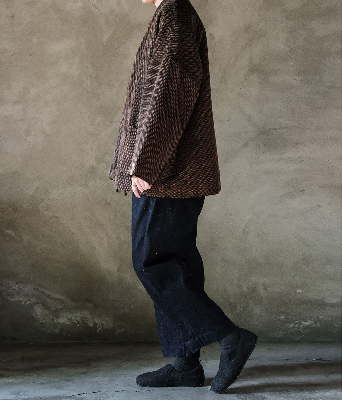edoa Mud Tussah Silk Padded Hanfu Jacket