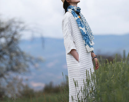 edoa Hand-pintucked Linen Dress