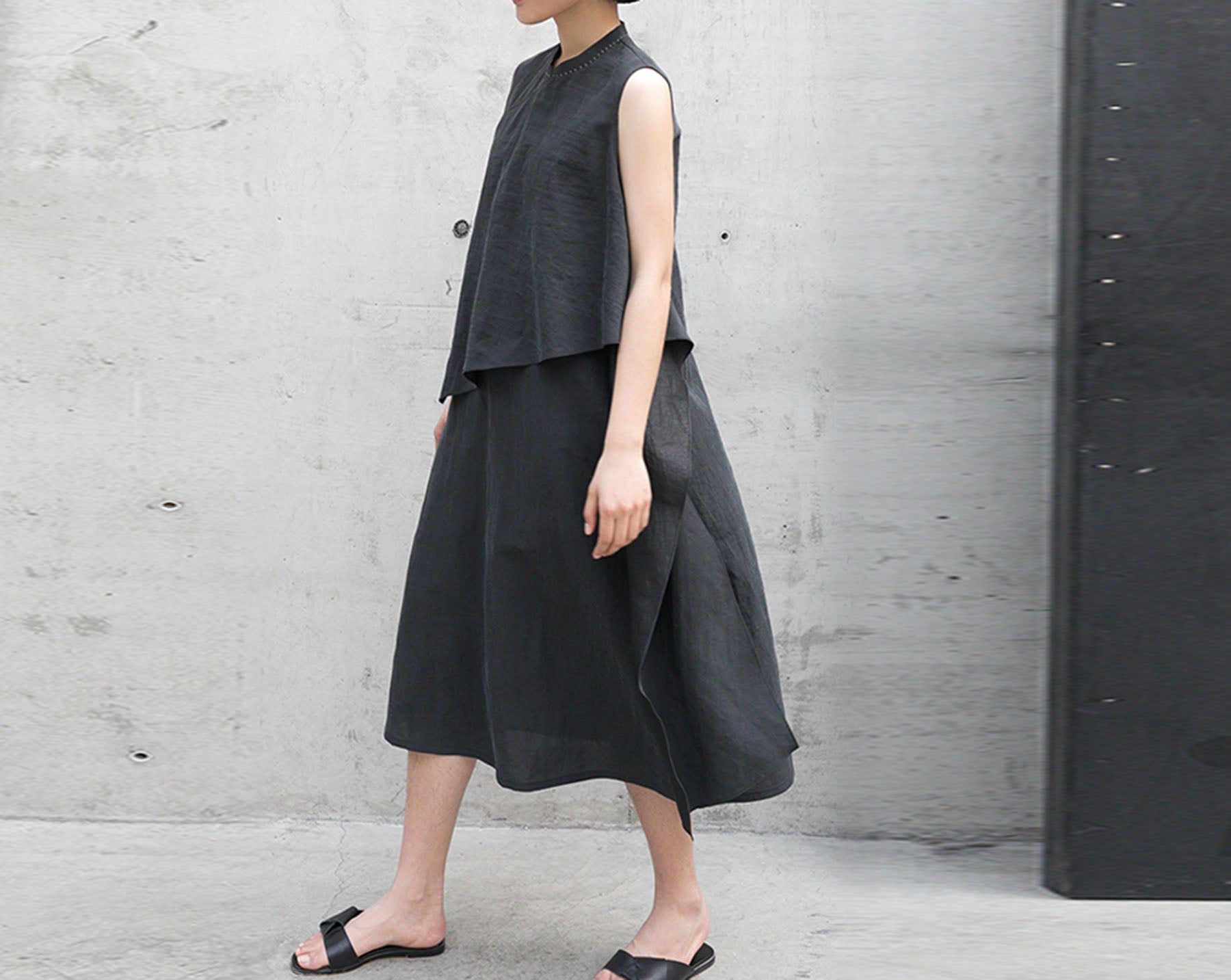 edoa Mud Silk Qipao Dress