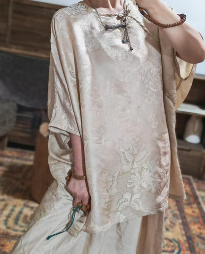 Mulberry Silk Hualuo Jacquard Chinese Style Blouse bl0145 X320