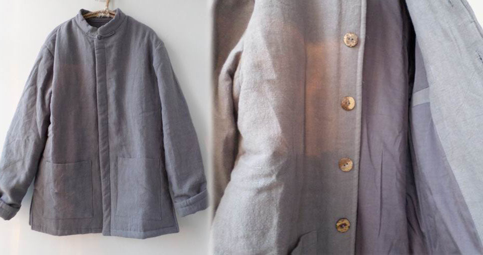 Heavy Weight Linen Cotton blend Padding Jacket ja0019 112