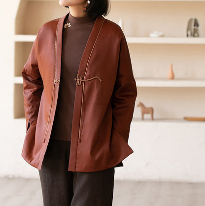 edoa Gambiered Canton Gauze Padded Jacket 