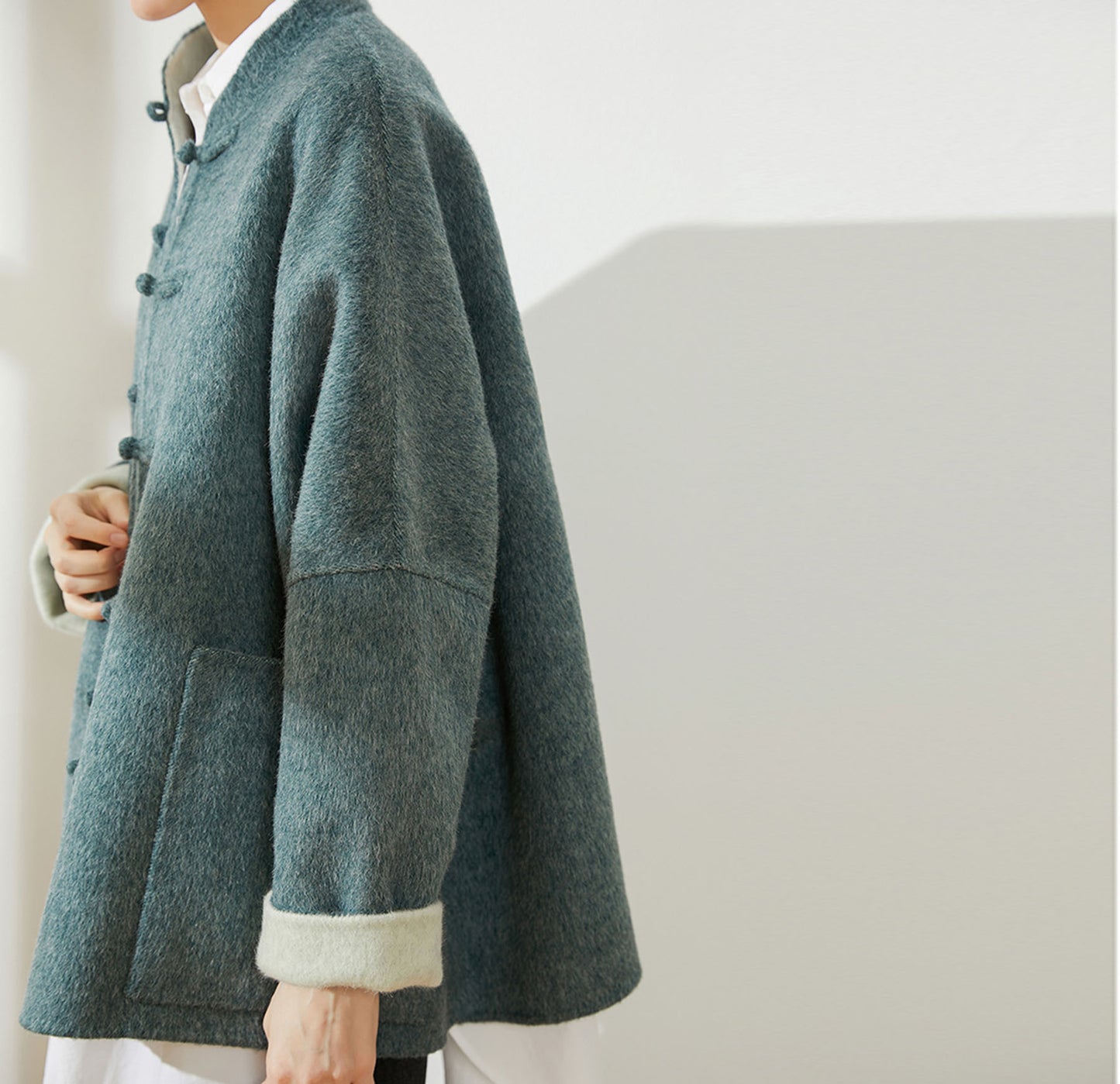 edoa Oversized Double-faced Wool Tang Suit