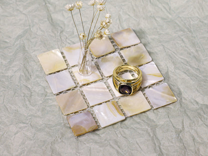 edoa Vinatge Wire Wrapping Square Amethyst Ring