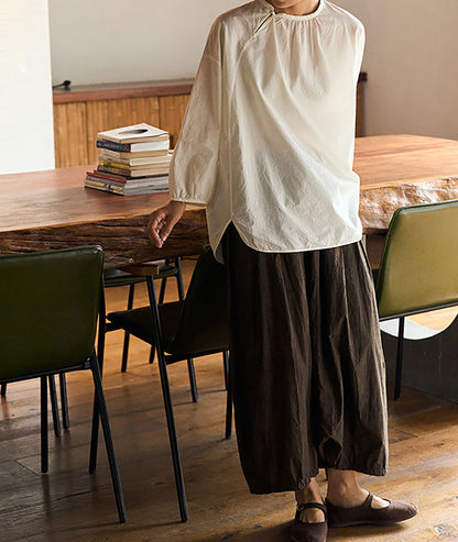 edoa edoa High Density Japanese Cotton Poplin Pullover Shirt