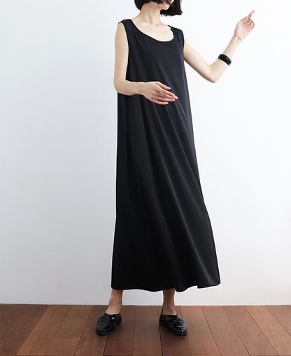 edoa Heavy Weight Mulberry Silk Sleeveless Dress