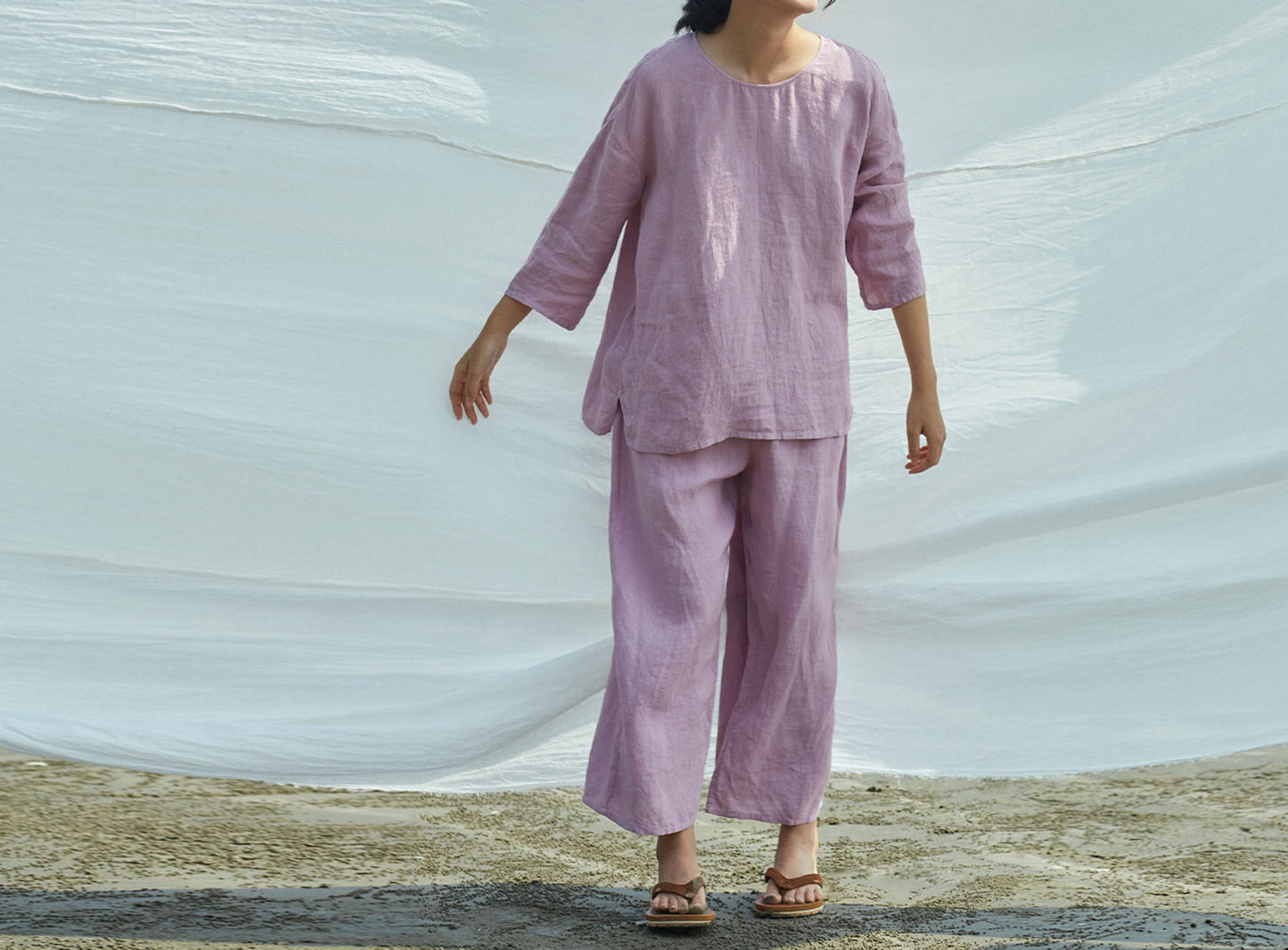 edoa Stay at Home Washed Linen Loungewear 