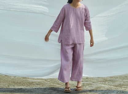 edoa Stay at Home Washed Linen Loungewear 