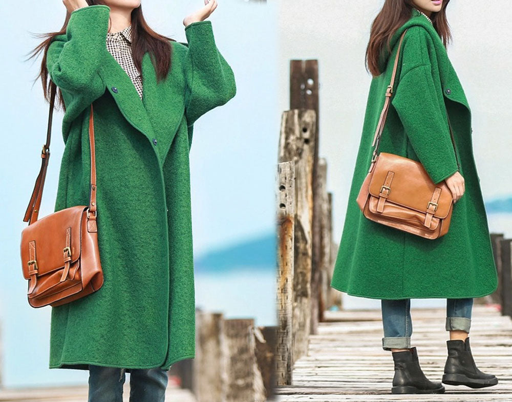 edoa Heavy Weight Bouclé Hooded Coat