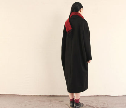 edoa Oversized Wool Coccon Coat