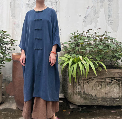 Heavy Weight Silk Charmeuse Chinese Coat co0213 N214