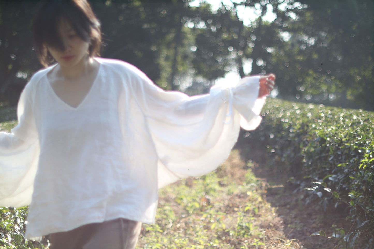 edoa White 18th Century Linen Pirate Shirt