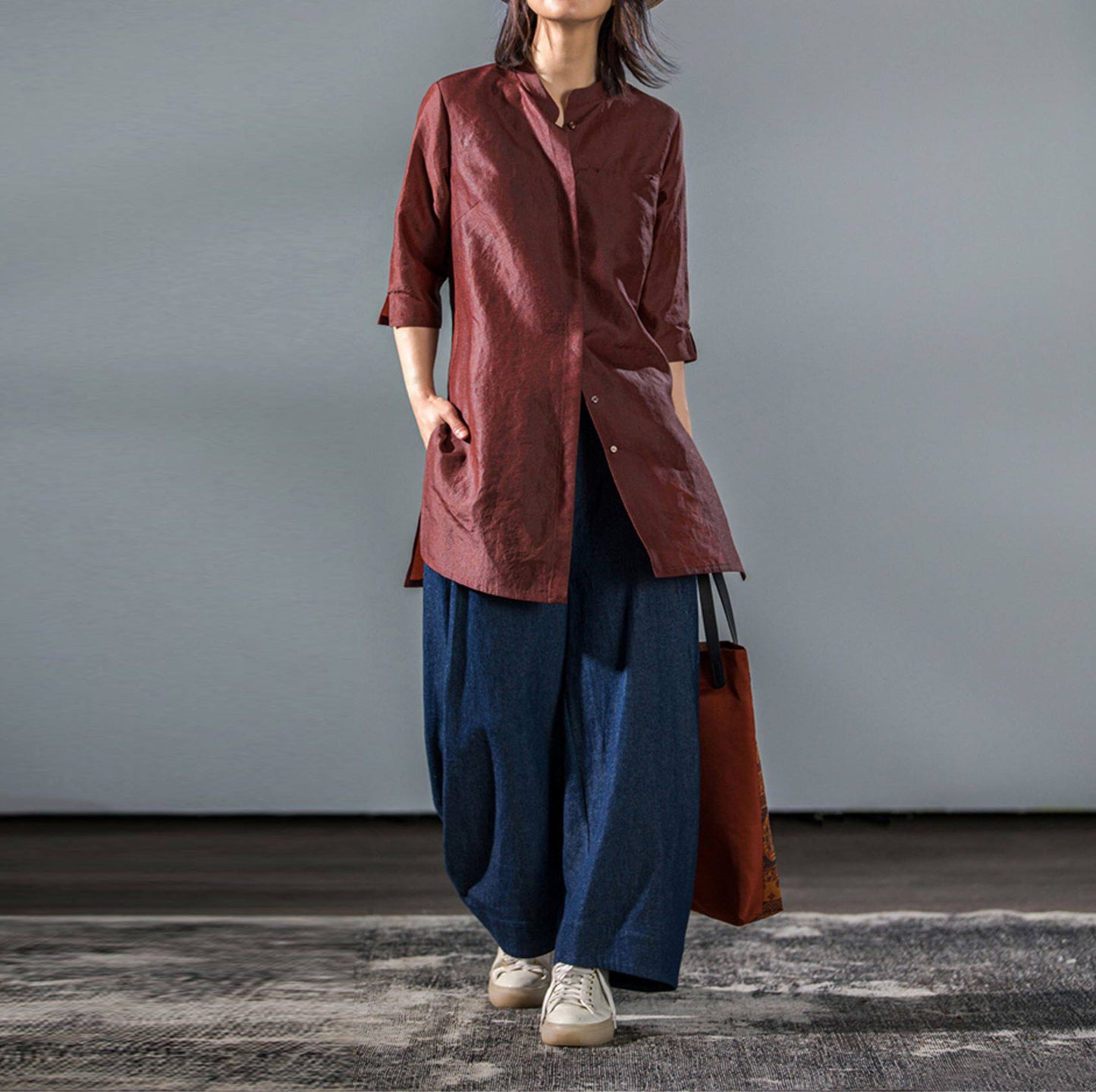 edoa Mud Silk Button-down Shirt