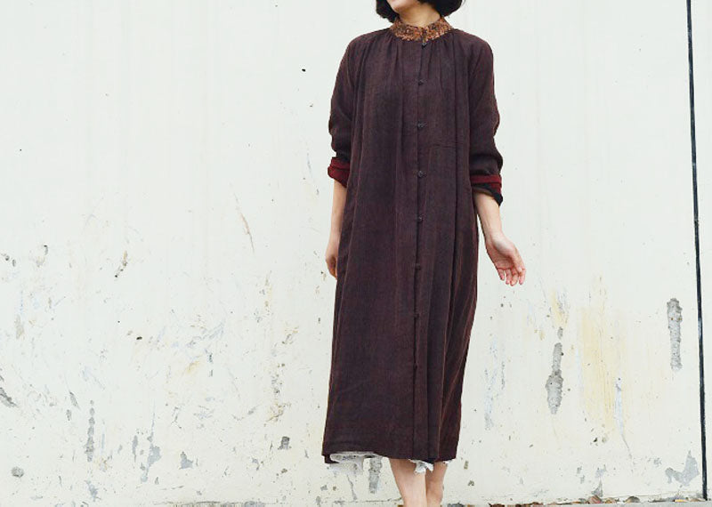 edoa Mud Tussah Silk Jacket with Hand Embroidery