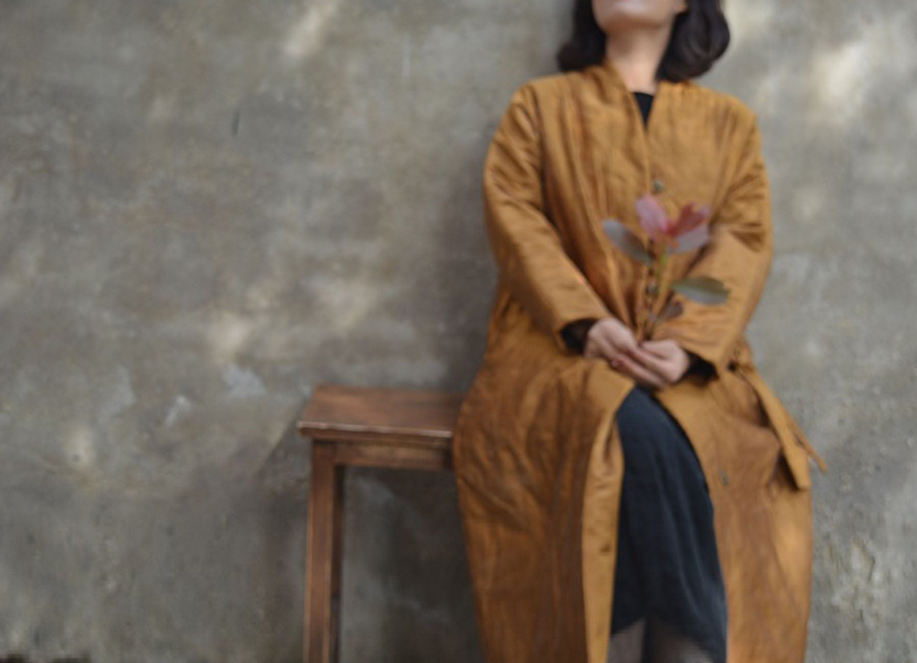 edoa Distressed Dupioni Silk Quilted Coat