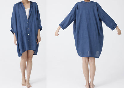 edoa Peter Pan Collar Shirt Dress 