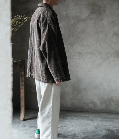 edoa Mud Tussah Silk Work Jacket