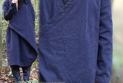 edoa Cotton Linen Blend Coat Dress