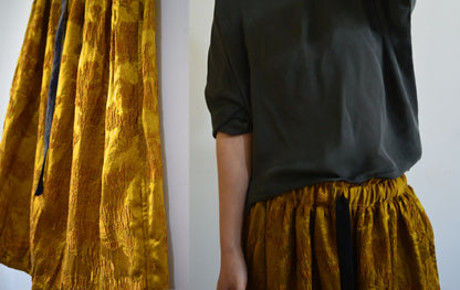 Silk Rayon Blend Jacquard Skirt sk0044 A174