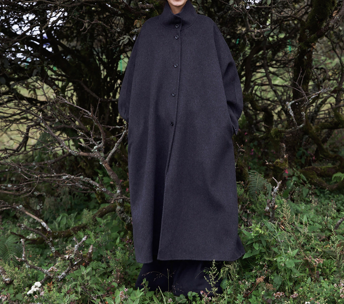 edoa Premium Double Faced Alpaca Oversized Coat