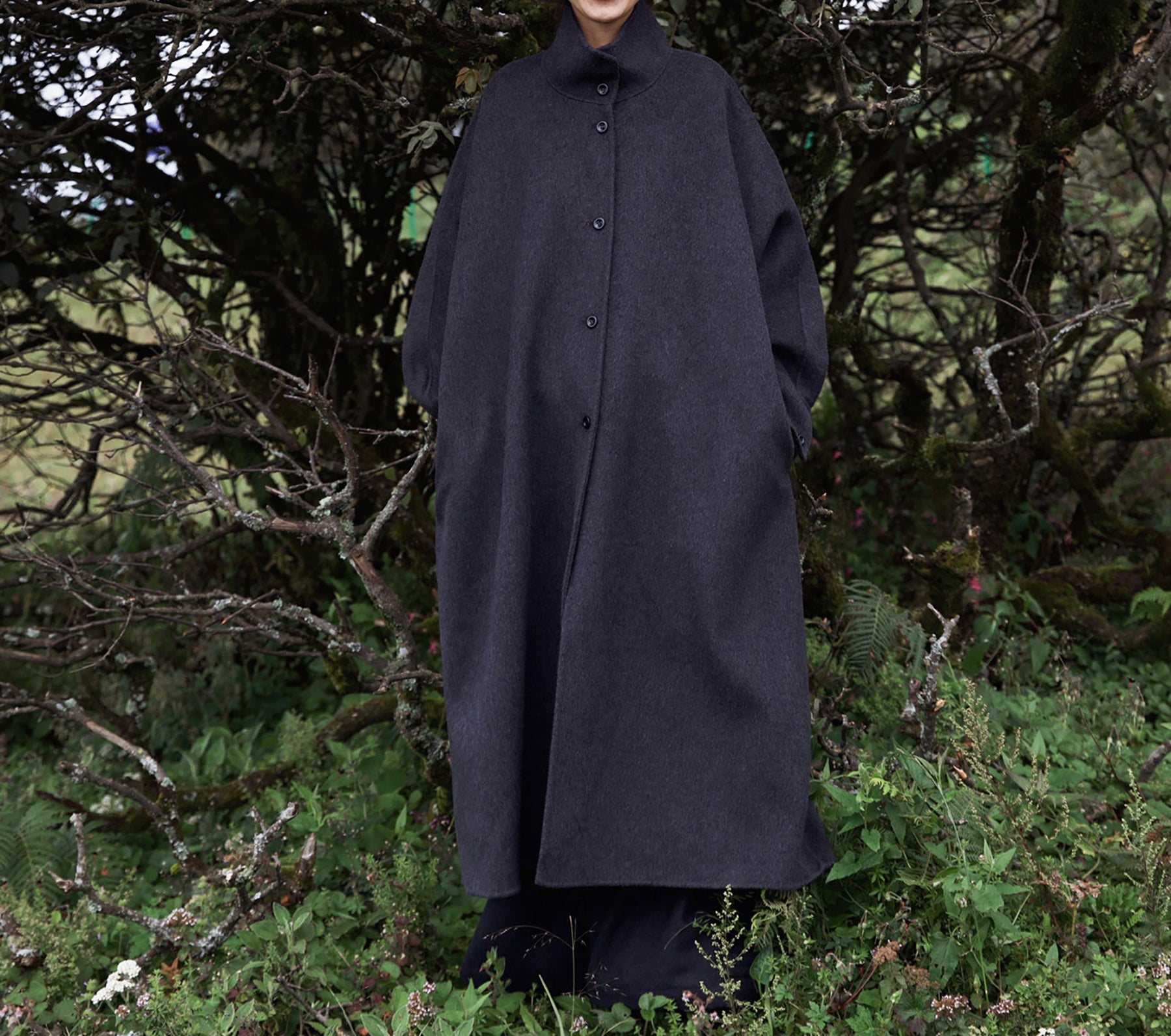 edoa Premium Double Faced Alpaca Oversized Coat