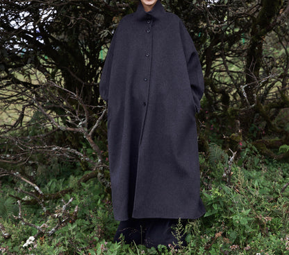 edoa Premium Double Faced Alpaca Oversized Coat