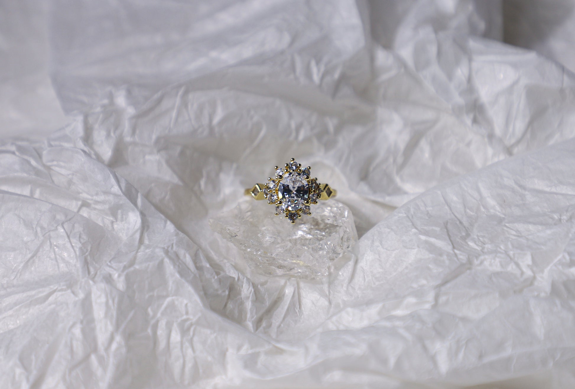 edoa Vintage Snow Flake Diamond Ring
